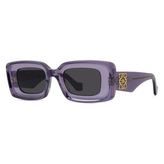 Loewe Anagram Zonnebril - unisex - Accessoires - Paars - Maat: 46 MM Polyamide