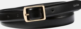Calvin Klein Jeans Lederg&uuml;rtel CALVIN KLEIN JEANS CLASSIC SQUARE BUCKLE BELT 20MM, Damen, Gr. 100, schwarz, Rindsleder, unifarben, G&uuml;rtel Lederg&uuml;rtel, Gr&ouml;ssenverstellbar