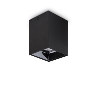 Ideal Lux Plafoniera Moderna Nitro Alluminio Nero Led 15w 3000k Luce Calda