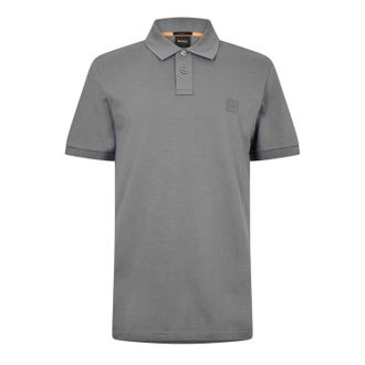 HUGO BOSS Mens Passenger Box Logo Polo Shirt (Grey) - Size X-Large