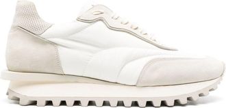 Eleventy quilted panelled sneakers - men - Calf Suede/Calf Leather/Fabric/Rubber - 45 - White