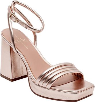Linea Paolo Eve Ankle Strap Platform Sandal in Rose Quartz at Nordstrom Rack, Size 9.5