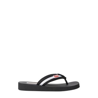 Kenzo Flip Flops, female, Black, Size: 9 US Logo Patch Flip Flops