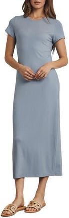 Wishlist Basic Maxi T-Shirt Dress in Sky at Nordstrom Rack, Size Large