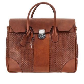 Brunello Cucinelli Boston leather travel bag Man One Size