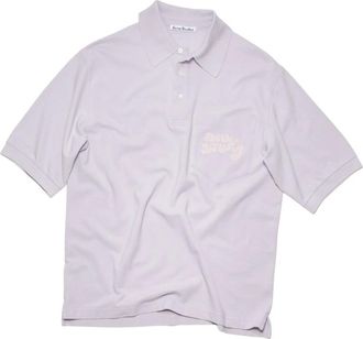 Acne Studios Stijlvol Poloshirt - Heren - Polos - Paars - 2XS - Katoen - Tops