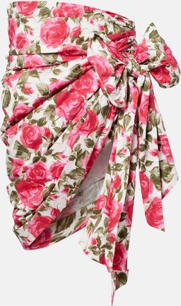 Chlo&eacute; Chlo&eacute; Floral bow-detail cotton miniskirt