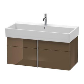 Duravit Duravit Vero Air Mueble De Pared 98,4 X 43,1 Cm, 1 Caj&oacute;n, 1 Extra&iacute;ble, Para Vero Air 235010, Color (frente/cuerpo): Marr&oacute;n Oliva Laca Alto Brillo - Va