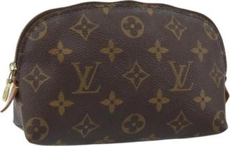 Louis Vuitton Pre-owned Canvas Pouch - Dames - Vintage Tassen - Bruin - ONE Size - Vintage