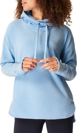 Sweaty Betty Escape Fleece Hoodie in Air Blue at Nordstrom, Size Large