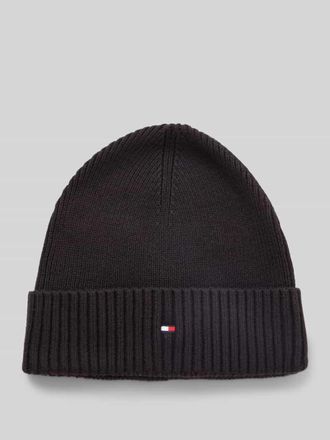 Tommy Hilfiger Mütze aus Baumwoll-Kaschmir-Mix in Black, Größe 1
