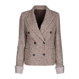 Brunello Cucinelli Suit-type Jacket - female - Brunello Cucinelli - Blazers - Brown - M - Jackets