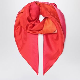 Prada Fuchsia printed foulard in twill