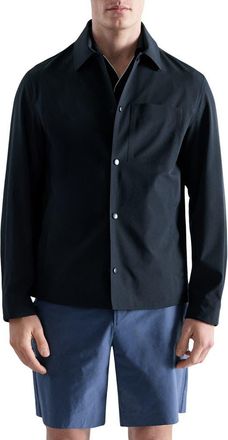 Mango Water Repellent Jacket in Navy at Nordstrom, Size Medium