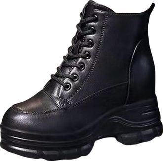 Generic Wide Fit Walking Boots Warm Boots Soft and Comfortable Can Adapt To The Cold and Harsh Environment Ladies Walking Boots Size 7 (Black, 5.5)