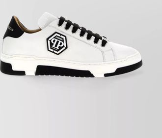 Philipp Plein contrast heel tab round toe sneakers