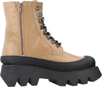 Yellow Koordveterhandschoenen - Dames - Veterlaarzen - Bruin - 37 EU - Schoenen