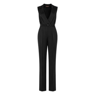 Max Mara Dames, Jumpsuits & Playsuits, Zwart, Maat: XS Satijn