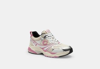 Coach Womens Mesh Sneaker in Pink, Size 6.5
