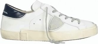 Philippe Model Prsx Low Calfskin Lace Up Sneakers