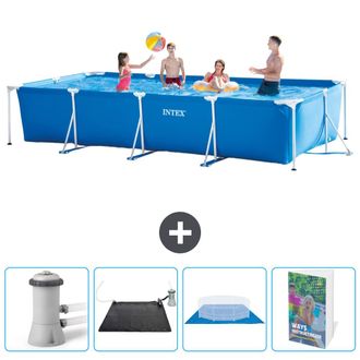 Intex Piscina Con Estructura Rectangular - 450x220x84 Cm - 7-piezas Scb126