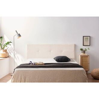 Moonia Moonia - Cabecero Tapizado napoli Acualine 100x50x5 cm - beige