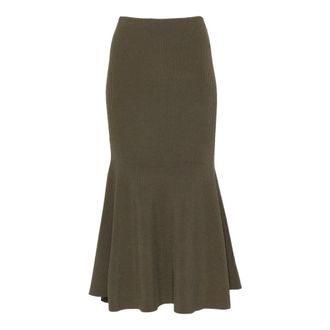 Self Portrait Midi Skirts, female, Green, Size: XS Midi Skirt