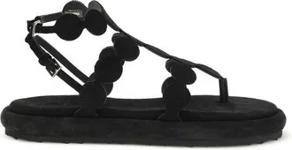 Pierre Hardy Black Calf Leather Bos Taurus Platform Womens Sandals