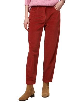 Hartford Pepite Velvet Pants In Spice