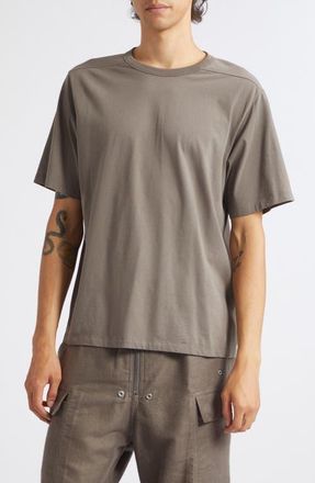 Rick Owens Brad Cotton T-Shirt in Dust at Nordstrom, Size Xx-Large