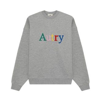 Autry Hoodies & sweatvesten, Heren, Grijs, XS, Katoen, 120D Jersey Sweatshirt