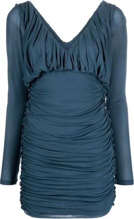 Saint Laurent Blue Short Jersey Dress