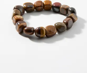 Simons Womens Large natural stone bracelet