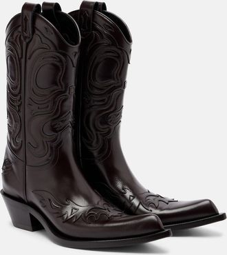 Acne Studios Bouni leather cowboy boots