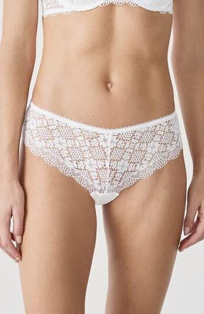 Etam Souffle Lace Briefs in Ecru at Nordstrom, Size Xx-Small