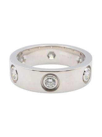Cartier 18K white gold Love diamond ring - women - 18kt White Gold - 51 - Silver
