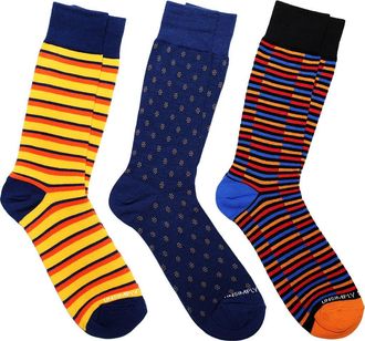Unsimply Stitched Assorted 3-Pack of Crew Socks in Orange Multi at Nordstrom Rack