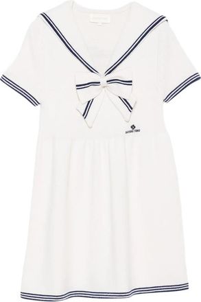 Shushu/Tong Bow-detail Sailor-collar Mini Dress