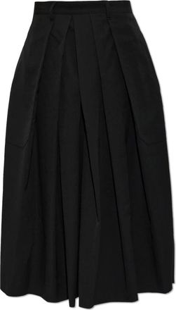 Yohji Yamamoto Broeken, Heren, Zwart, L, Wool Gabardine Wide Pants