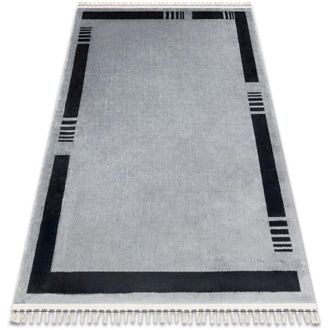 RugsX Rugsx - Alfombra Amour 53113d Gris - Marco, Moderno, Elegante Grey 98x300 Cm