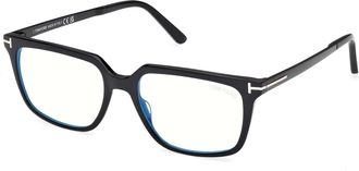 Tom Ford Blue Light Block Pilot Mens Eyeglasses FT6039-B 001 54
