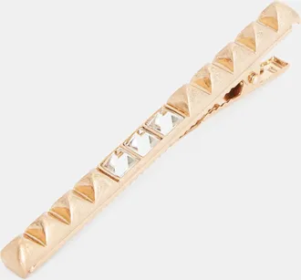 AllSaints Womens Brass Mia Mix Studded Hair Clip, Size: One Size
