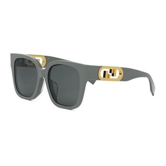 Fendi Square Full Rim Sunglasses - Gray