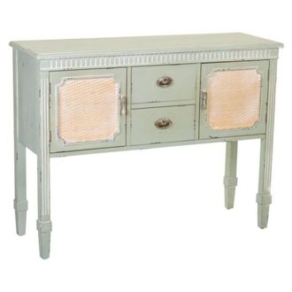 Wanderlust Deco Aparador de madera verde 108x36x82