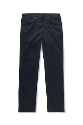 Boglioli Slim-Fit Straight-Leg Cotton-Blend Twill Trousers