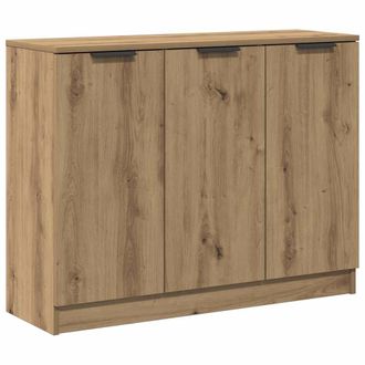 vidaXL Vidaxl - Aparador De Madera De Ingenier&iacute;a Roble Artisan 90,5x30x70 Cm