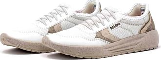 Psudo Mens Court Sneaker In Cambridge White/tan