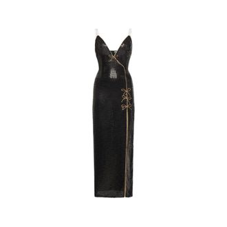 Alessandra Rich Dames, Jurken, Zwart, Maat: XS