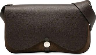 Herm&egrave;s Borsa a spalla Colorado PM in tela Toile e pelle Vache Liege 2005 - Marrone