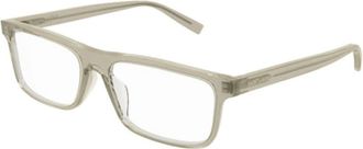 Saint Laurent Mens Black Rectangular Eyeglass Frames SL483 003